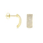 Boucles D'oreilles Puces Charlotte Or Jaune Diamant - Clous d'oreilles Femme | Histoire d&rsquo;Or