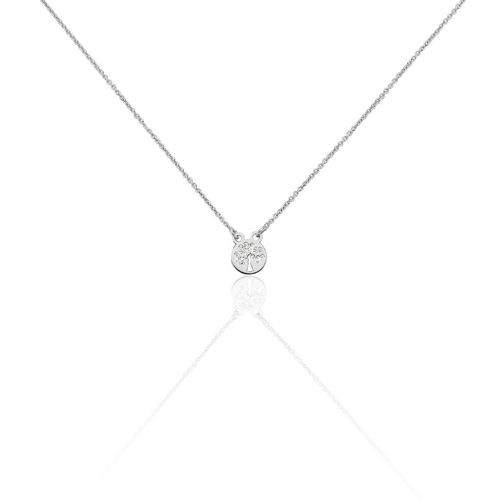 Collier Audrey-rose Argent Blanc - Colliers fantaisie Femme | Histoire d’Or