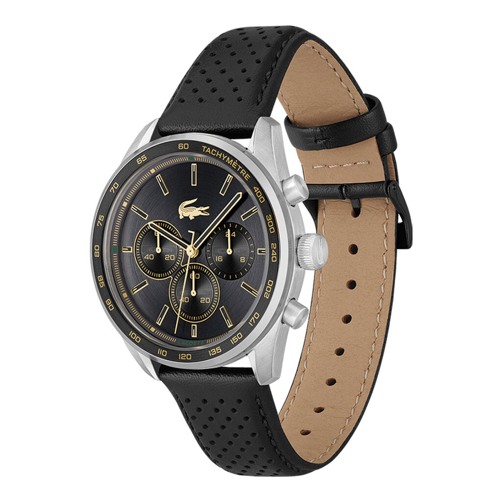 Montre Lacoste Boston Noir - Id&eacute;es cadeaux Homme | Histoire d&rsquo;Or