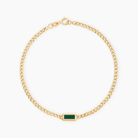 Bracelet Chet Or Jaune Malachite - F&ecirc;te des m&egrave;res Femme | Histoire d&rsquo;Or