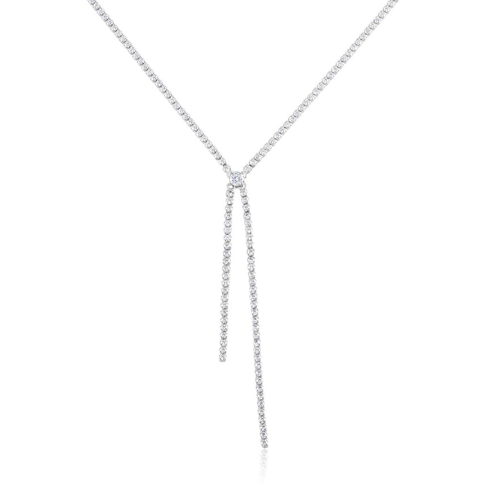 Collier Louaanne Argent Blanc Oxyde De Zirconium