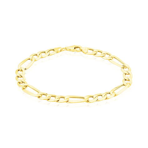 Bracelet Or Jaune Maille Alternée - Bracelets chaîne Homme | Histoire d’Or
