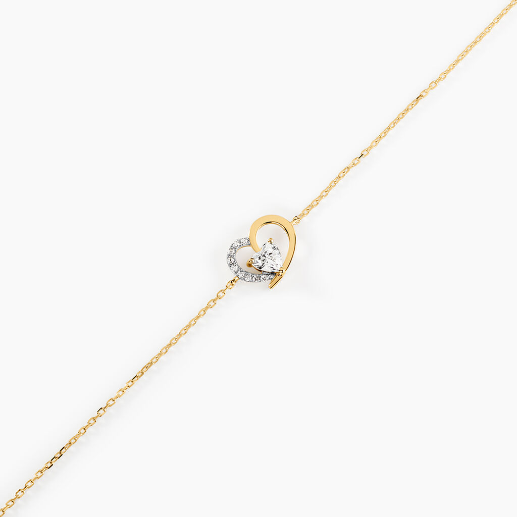 Bracelet Eliana Or Jaune Oxyde De Zirconium - Bracelets Femme | Histoire d&rsquo;Or