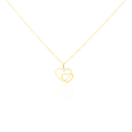 Collier Double Cœur Or Jaune - Colliers Femme | Histoire d’Or