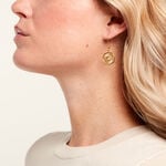 Boucles D'Oreilles Pendantes Goker Acier Jaune - Boucles d'oreilles fantaisie Femme | Histoire d&rsquo;Or