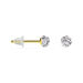 Boucles D'oreilles Puces Fidelia Boule Or Jaune Boules Cristal - Clous d'oreilles Femme | Histoire d’Or