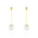 Boucles D'oreilles Pendantes Valera Or Jaune Perle De Culture - Boucles d'oreilles pendantes Femme | Histoire d’Or