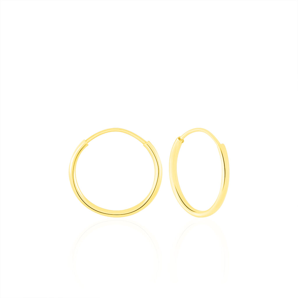 Créoles Dominae Or Jaune - Boucles d'oreilles créoles Femme | Histoire d’Or
