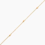 Cha&icirc;ne De Cheville Edvina Plaqu&eacute; Or Jaune - Cha&icirc;nes de cheville Femme | Histoire d&rsquo;Or