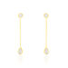 Boucles D'oreilles Pendantes Kadidja Or Jaune Oxyde De Zirconium - Boucles d'oreilles pendantes Femme | Histoire d’Or