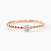 Bague Solitaire Gaxina Or Rose Diamant - Bagues solitaires Femme | Histoire d’Or