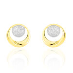 Boucles D'oreilles Puces Liana Or Jaune Diamant - Clous d'oreilles Femme | Histoire d&rsquo;Or