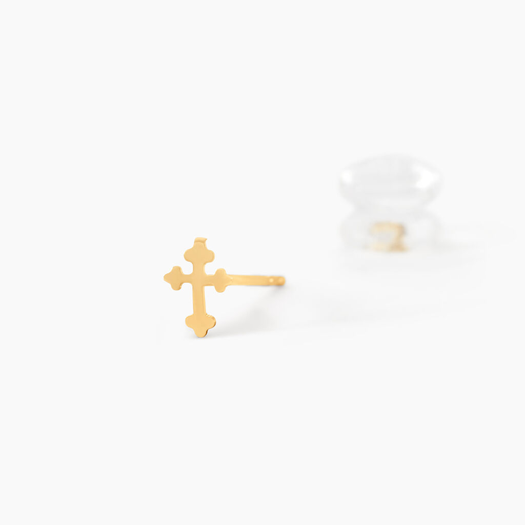 Boucles D'Oreilles Puces Lyndon Or Jaune - Clous d'oreilles Femme | Histoire d&rsquo;Or