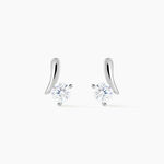Boucles D'oreilles Pendantes April Argent Blanc Oxyde De Zirconium - Boucles d'oreilles fantaisie Femme | Histoire d&rsquo;Or