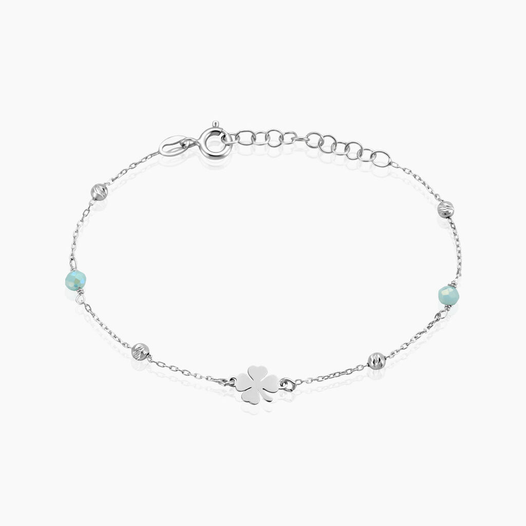 Bracelet Onelia Argent Blanc Cristal - Bracelets Femme | Histoire d&rsquo;Or