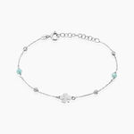 Bracelet Onelia Argent Blanc Cristal - Bracelets Femme | Histoire d&rsquo;Or
