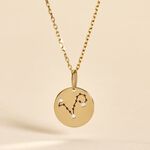 Pendentif Or Jaune Astraea Oxyde De Zirconium - Pendentifs Zodiaque Femme | Histoire d&rsquo;Or