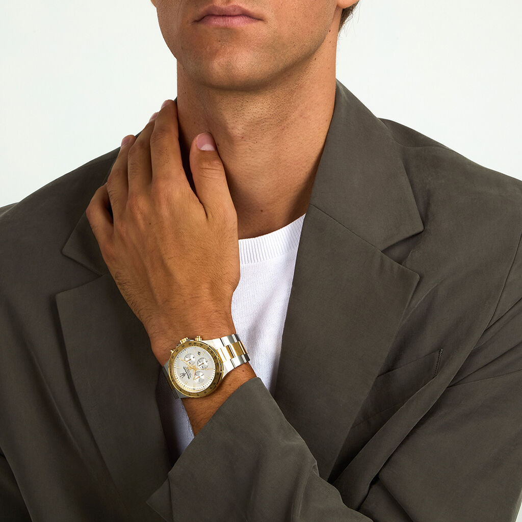 Montre Maserati Sfida Argent&eacute; - Montres chronographes Homme | Histoire d&rsquo;Or
