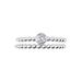 Duo De Bagues Roseli Argent Blanc Oxyde De Zirconium - Bagues solitaires Femme | Histoire d’Or