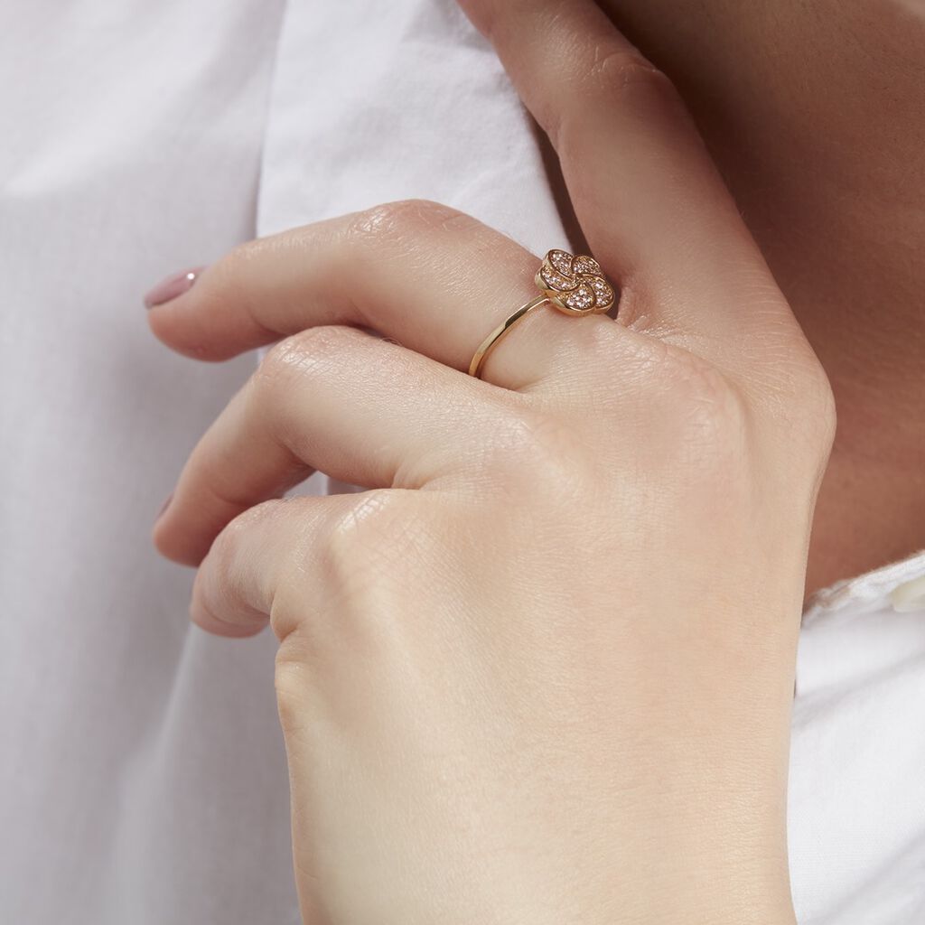 Bague Doroteia Plaqué Or Jaune Oxyde De Zirconium - Bagues avec pierre Femme | Histoire d’Or