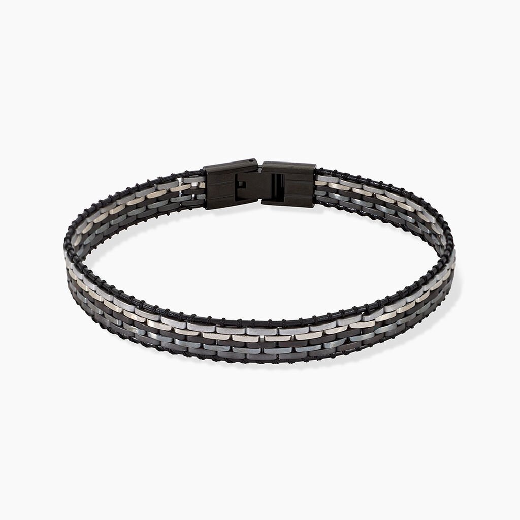 Bracelet Jourdan Orion Acier Noir - Bracelets Homme | Histoire d&rsquo;Or