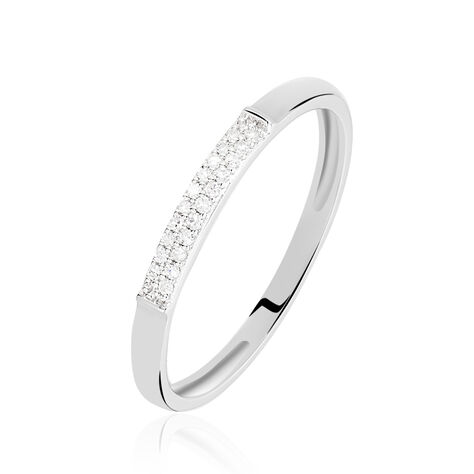 Alliance Amani Or Blanc Diamant - Bagues avec pierre Femme | Histoire d’Or