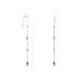 Boucles D'oreilles Pendantes Elea Argent Blanc - Boucles d'oreilles fantaisie Femme | Histoire d’Or