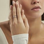 Bague Miya Argent Blanc Oxyde De Zirconium - Bagues avec pierre Femme | Histoire d&rsquo;Or