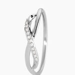 Bague Smina Or Blanc Diamant - Bagues avec pierre Femme | Histoire d&rsquo;Or