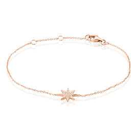 Bracelet Sarida Argent Rose Oxyde De Zirconium - Bracelets fantaisie Femme | Histoire d’Or