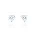 Boucles D'oreilles Puces Or Blanc Katherine Oxyde De Zirconium - Clous d'oreilles Femme | Histoire d’Or