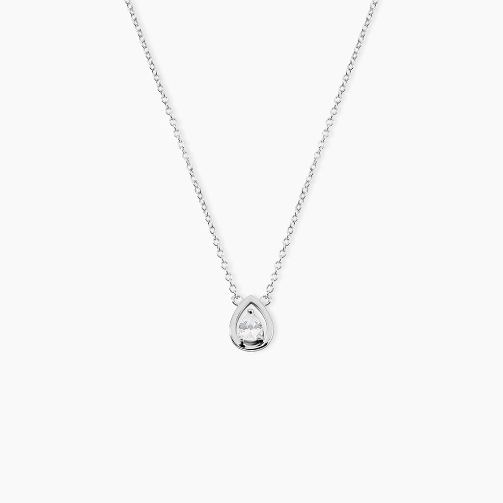 Collier Argent Temusio Oxydes De Zirconium - Colliers fantaisie Femme | Histoire d&rsquo;Or