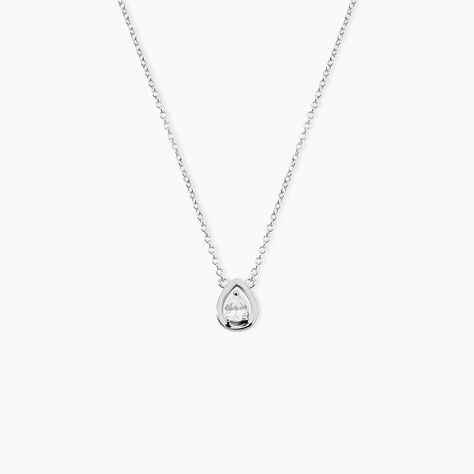 Collier Argent Temusio Oxydes De Zirconium - Colliers fantaisie Femme | Histoire d&rsquo;Or