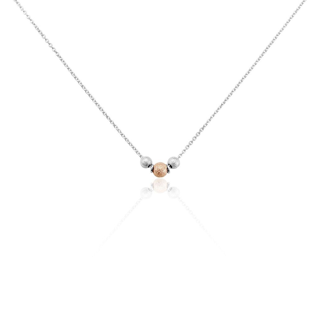 Collier Argent Bicolore Wilmart - Colliers fantaisie Femme | Histoire d’Or