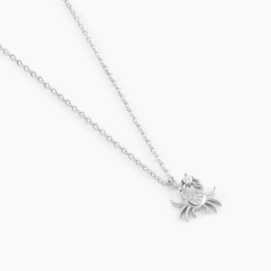Collier Amalthee Argent Blanc Oxyde De Zirconium - Colliers Zodiaque Femme | Histoire d’Or
