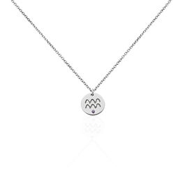 Collier Bangkok Argent Blanc Oxyde De Zirconium - Colliers Zodiaque Femme | Histoire d’Or