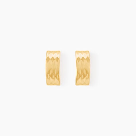 ZIA STECKCREOLE 4 Damen Creolen Gold 375 (9 Karat) - Boucles d'oreilles créoles Femme | Histoire d’Or