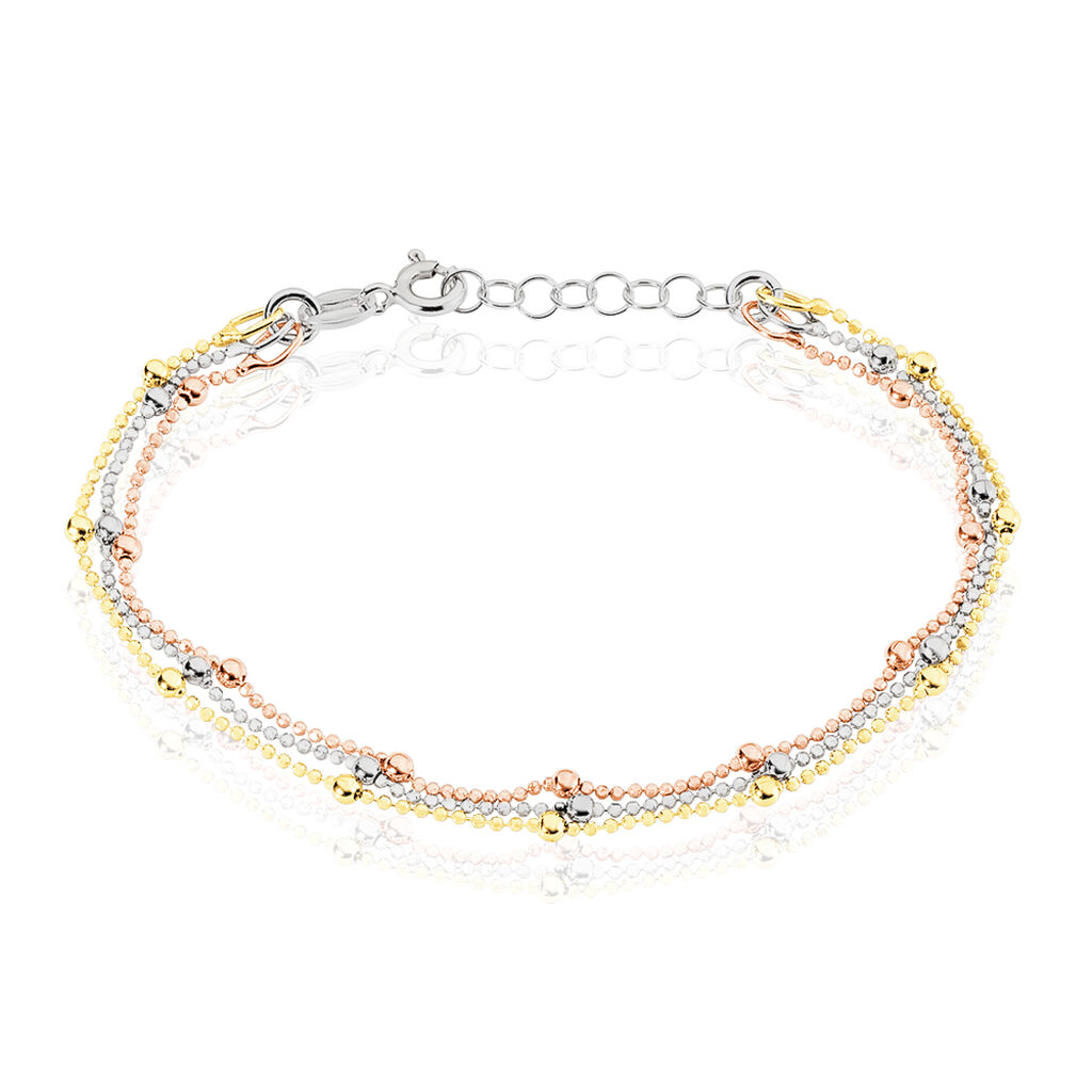 Bracelet Daralea Argent Tricolore - Bracelets fantaisie Femme | Histoire d’Or