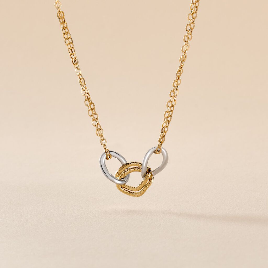 Collier Louisa Or Bicolore - Bijoux sans pierre Femme | Histoire d&rsquo;Or