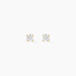 Boucles D'oreilles Puces Aphrodite Or Jaune Diamant - Clous d'oreilles Famille | Histoire d&rsquo;Or