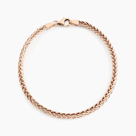Bracelet Jolien Maille Spiga Or Rose - Bracelets chaîne Femme | Histoire d’Or