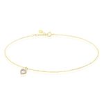 Cha&icirc;ne De Cheville Samanta Or Jaune Oxyde De Zirconium - Cha&icirc;nes de cheville Femme | Histoire d&rsquo;Or