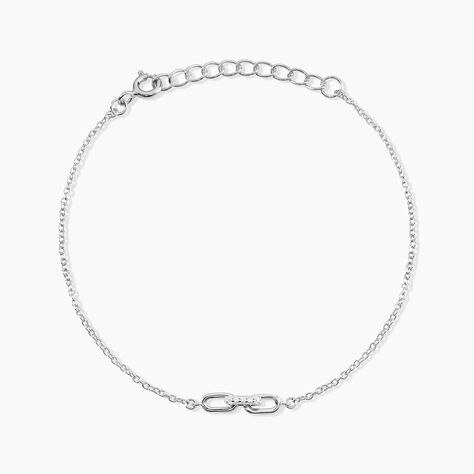 Bracelet Maurine Argent Blanc Oxyde De Zirconium - Bracelets Femme | Histoire d&rsquo;Or
