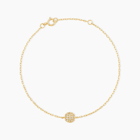 Bracelet Nadzeija Or Jaune Oxyde De Zirconium - Bracelets Femme | Histoire d&rsquo;Or