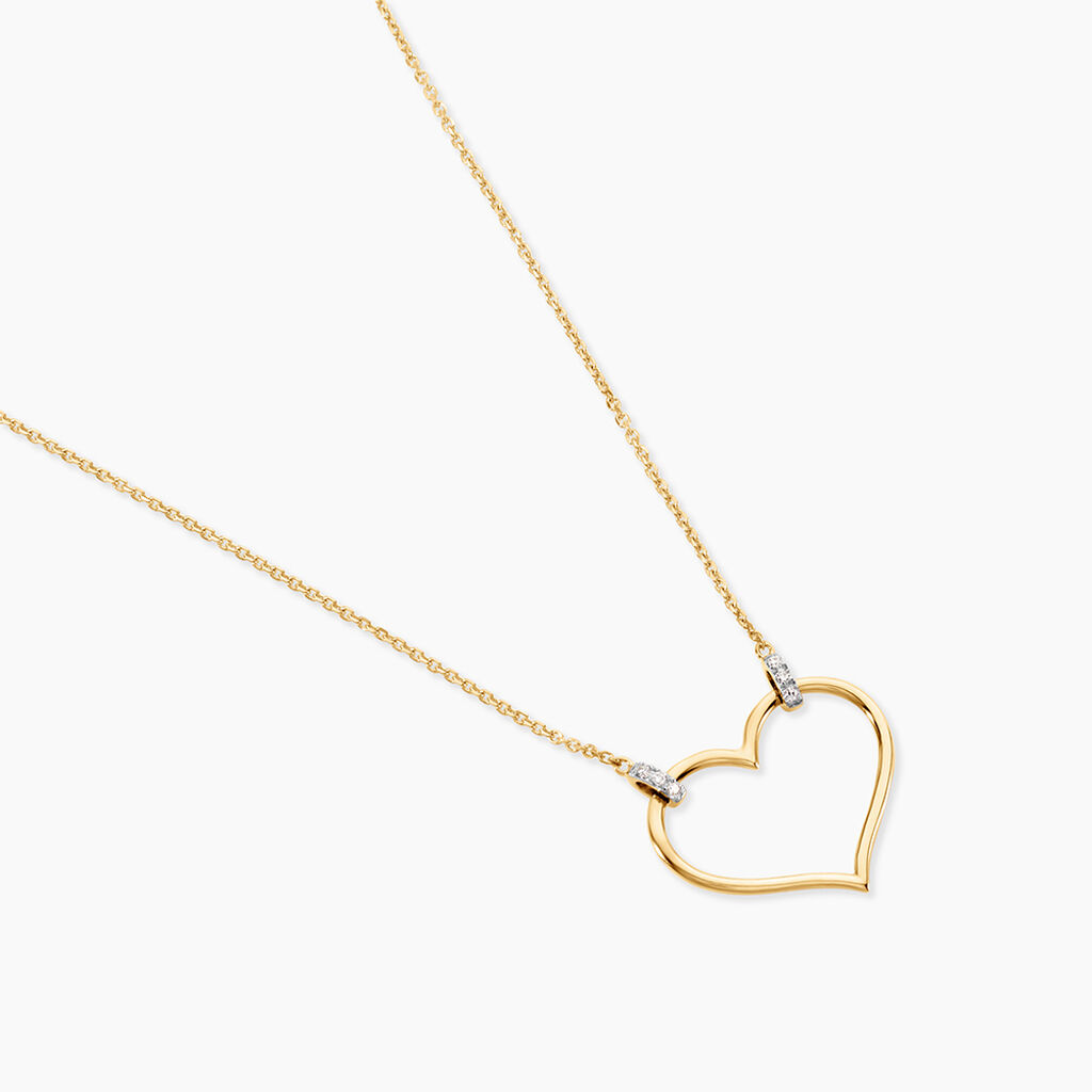 Collier Laila Or Jaune Diamant - F&ecirc;te des m&egrave;res Femme | Histoire d&rsquo;Or