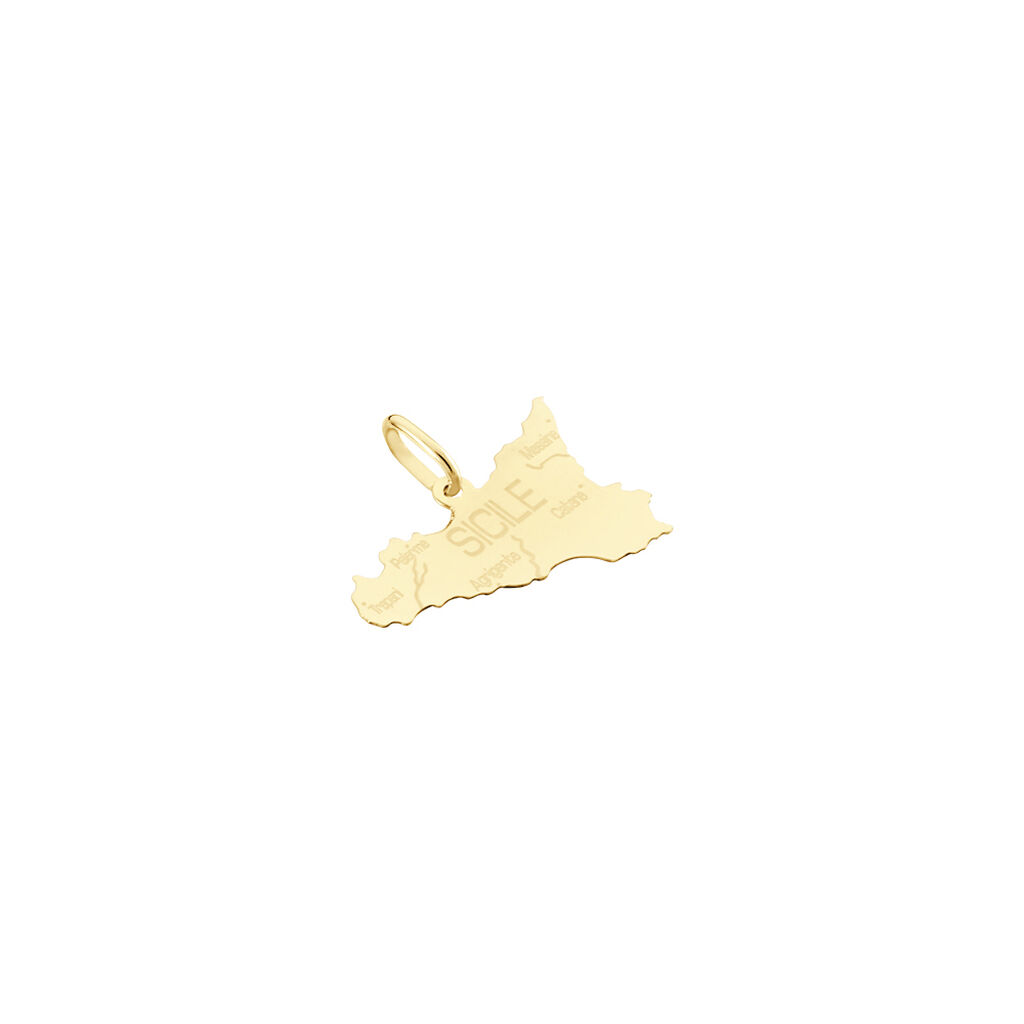 Pendentif Gaietana Sicile Or Jaune - Pendentifs Famille | Histoire d&rsquo;Or