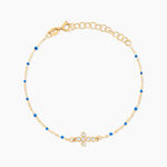 Bracelet Polka Argent Jaune Oxyde De Zirconium - Bracelets Femme | Histoire d&rsquo;Or