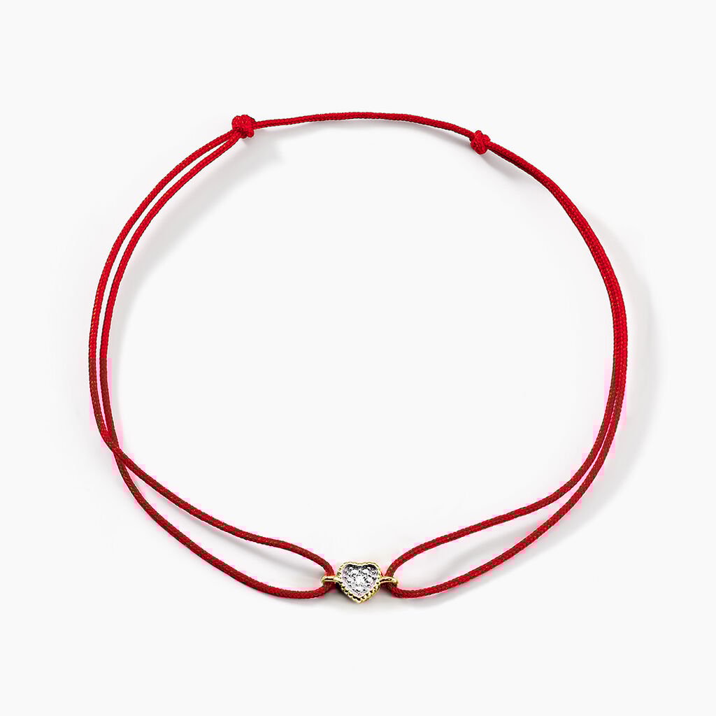 Bracelet Mon Premier Diamant Or Rose Diamant - Bracelets cordon Femme | Histoire d&rsquo;Or
