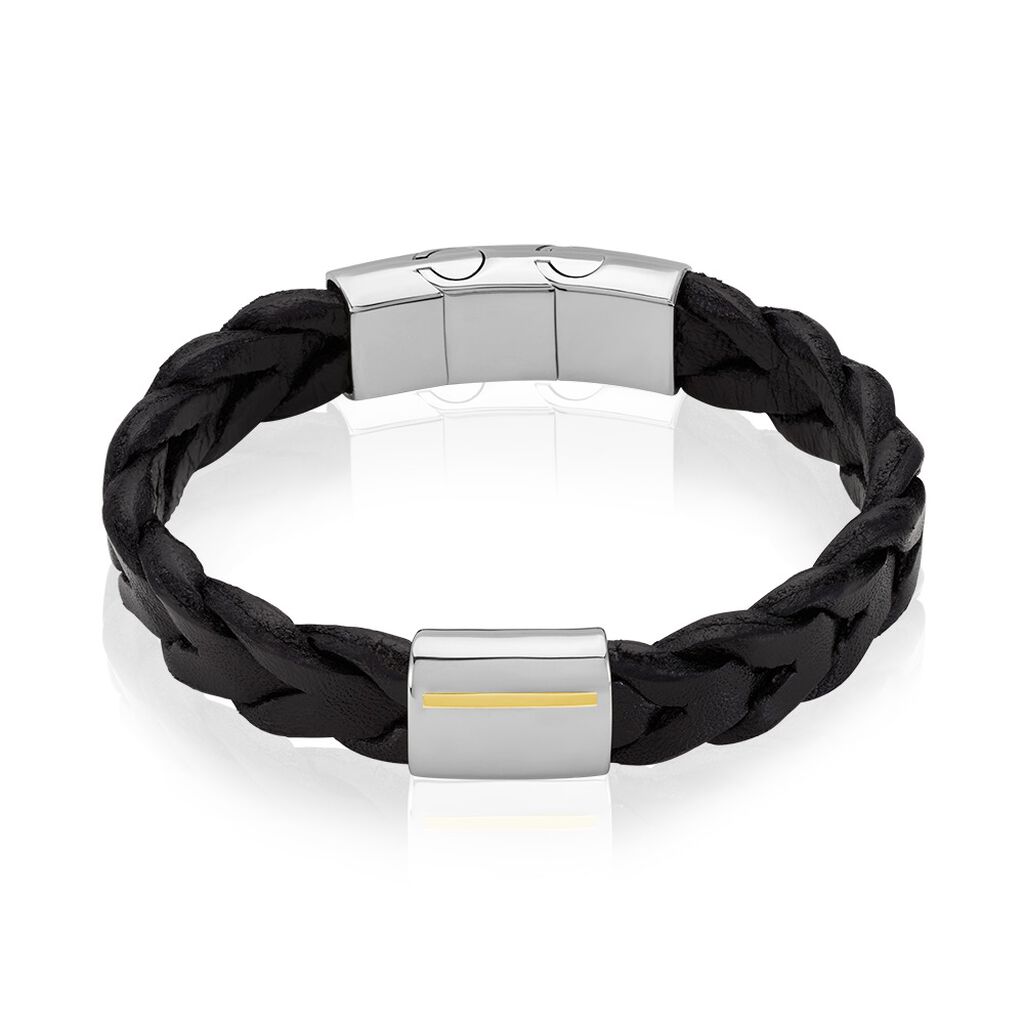 Bracelet Jourdan Cuir Noir
