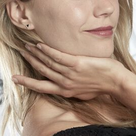 Boucles D'oreilles Puces Seymour Or Jaune Oxyde De Zirconium - Clous d'oreilles Femme | Histoire d’Or